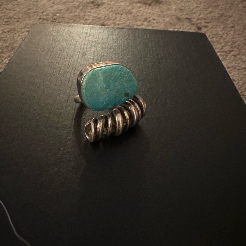 Lilly Barrack Adjustable Turquoise Ring - image 2